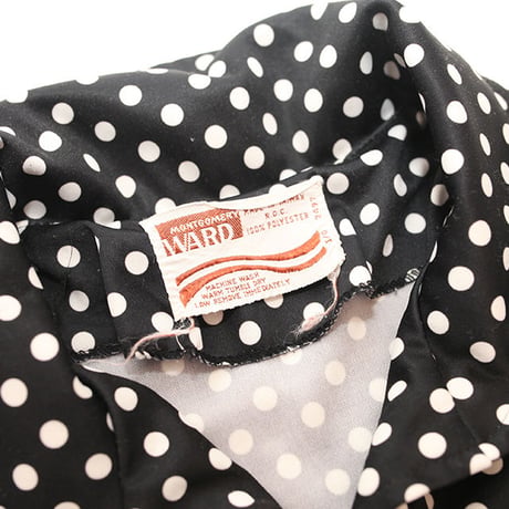 Vintage Montgomery Ward Polka Dot Pull Over Shirt