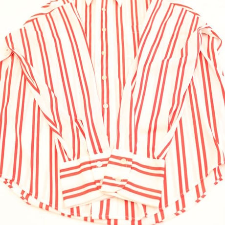 70's Arrow Striped Polyester L/S Shirt