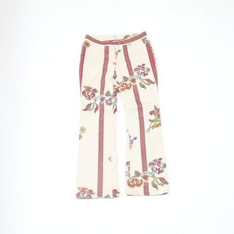 Embroidery Boots-Cut Pants