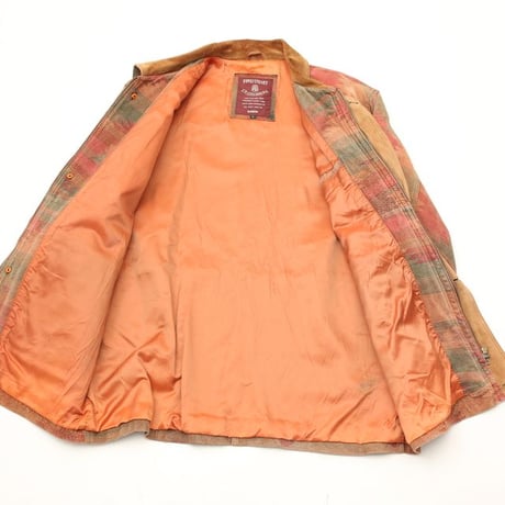 Native Pattern Suede Coat