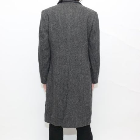 LONDON FOG Herringbone Wool Coat MADE IN USA