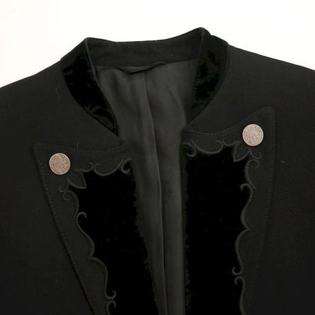 Black Embroidery Tyrolean Jacket