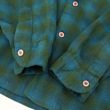 60's Pendleton Open Collared Wool L/S Shirt