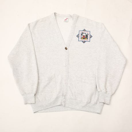 80s Disney Mickey Mouse Sweat Cardigan