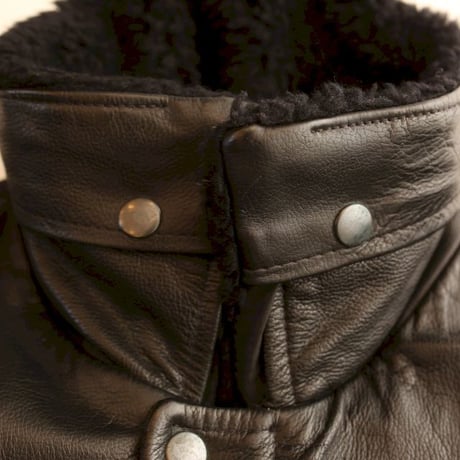 All Black G-1 Type Flight Leather Jacket