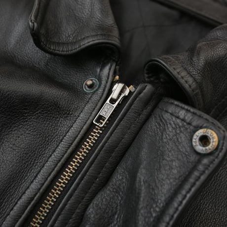 Black Leather Jacket Loose Silhouette