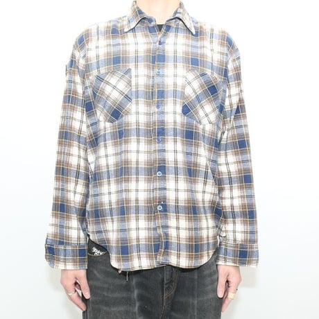 Print Flannel Plaid Shirt