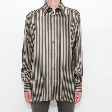 Silk Stripe L/S Shirt