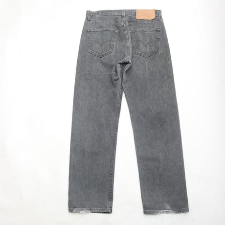 90s Levi's 501 "Yarn-dyed" Black Denim Pants