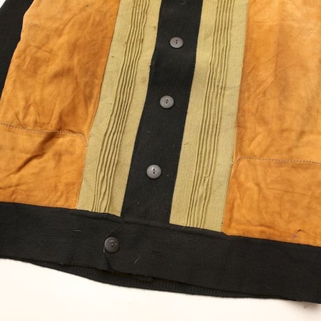 Vintage Leather×Knit Jacket