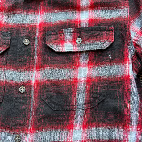 Ombre Plaid Cotton × Viscose Flannel Shirt