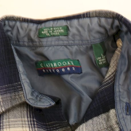 CLAYBROOKE Ombre Check Acrylic L/S Shirt