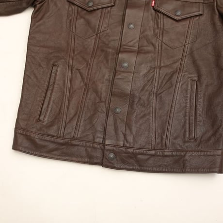 Levi's Leather Trucker Jacket "Big E"