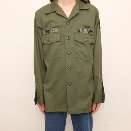 80s US.ARMY OG507 Utility Shirt