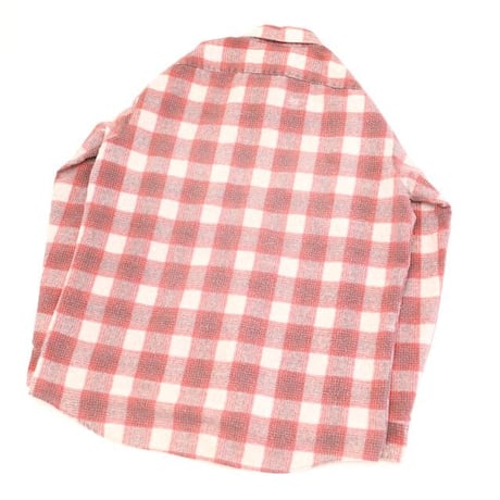 70's Sears Checked Flannel L/S Shirt
