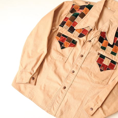 Patchwork Shirt Jacket