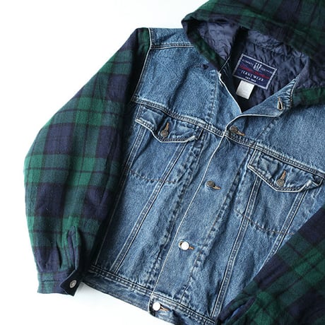 90s Gap Denim Jacket With Hoodie