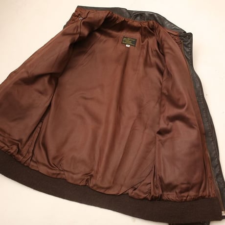 A-2 Type Dark Brown Leather Jacket