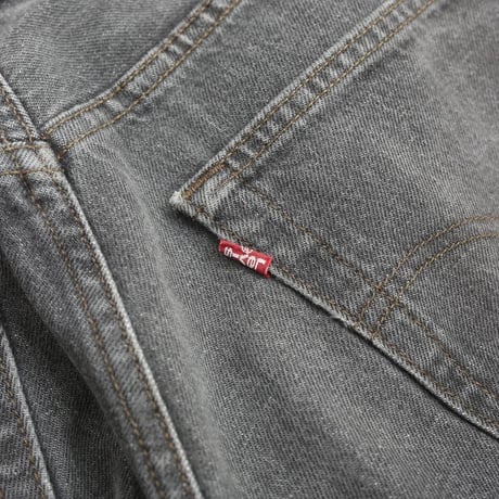 90s Levi's 501 "Yarn-dyed" Black Denim Pants