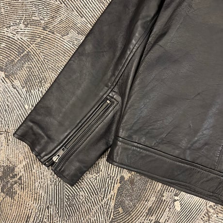 Double Zip Black Leather Jacket