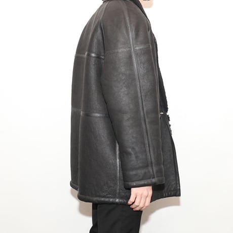 Black Mouton Coat