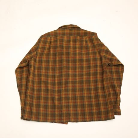 60s Pendleton Wool Plaid Loop Shirt