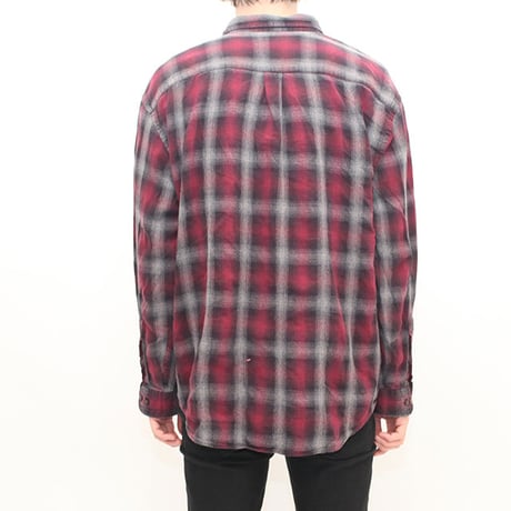 Ombre Checker Flannel Shirt