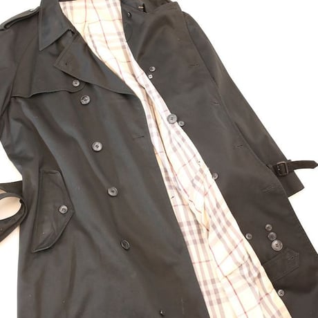 Vintage Black Trench Coat