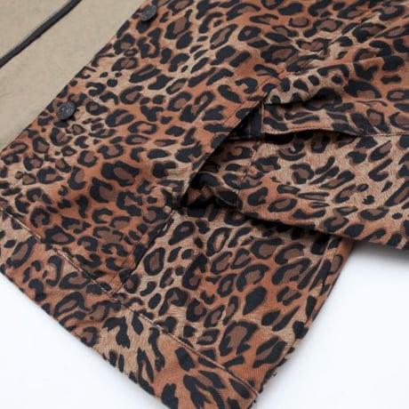 Vintage Leopard Trucker Jacket