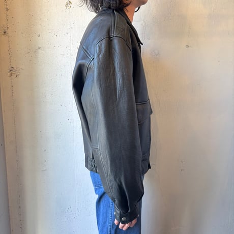 Black Lambskin Flight Jacket