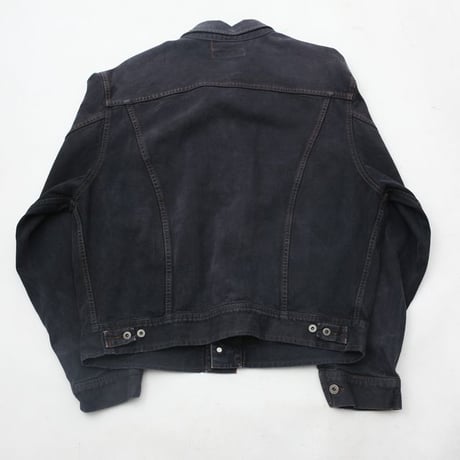 Garment Dye Black Denim Jacket  MADE IN ITALY