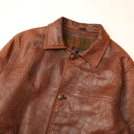 Brown Leather Jacket Wool Lining