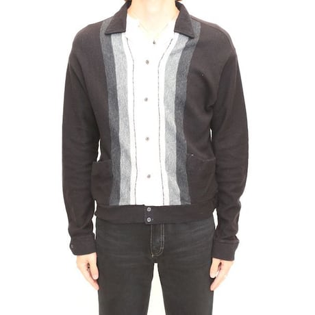 Vintage Open Collared Knit Jacket