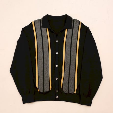 Open Collared Knit Cardigan