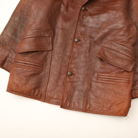 Brown Leather Jacket Wool Lining