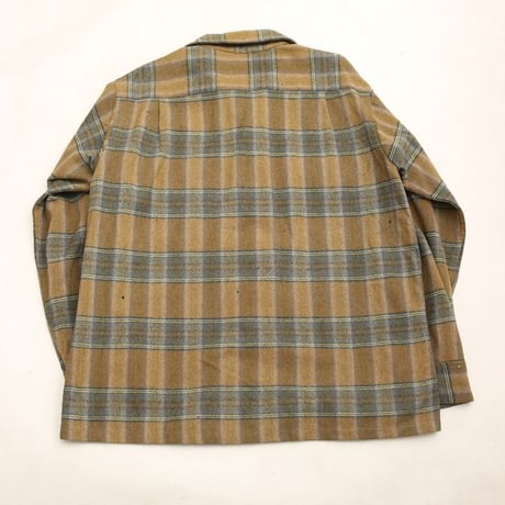70s Wool Plaid Loop Shirt