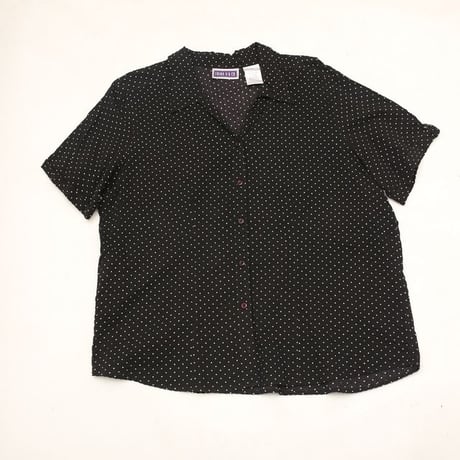 Dot Pattern Open Collar S/S Shirt
