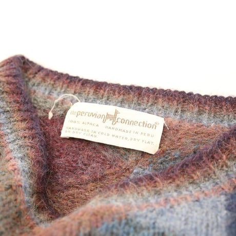Geometric Pattern Alpaca 100% Knit Sweater