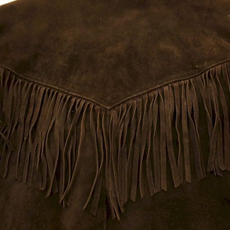 Black Suede Fringe Leather Jacket