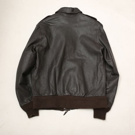A-2 Type Dark Brown Leather Jacket