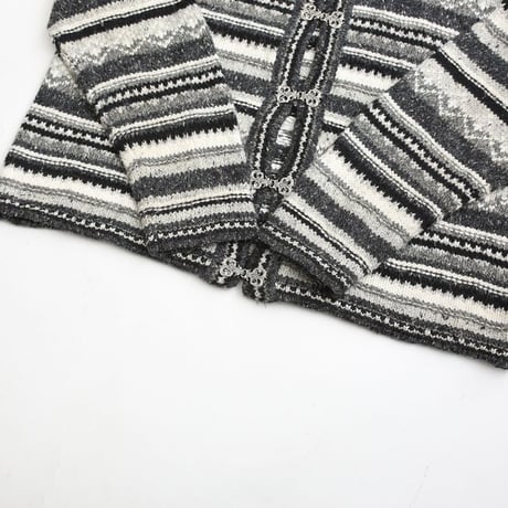 Nordic Pattern Knit Cardigan