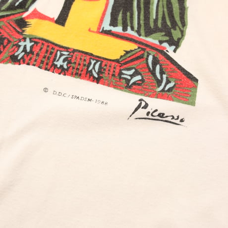80's Picasso Art T-Shirt 'Bust Of A Woman With Hat'