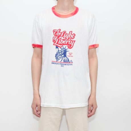 Vintage Ringer T-Shirt "America's Freedom Festival"