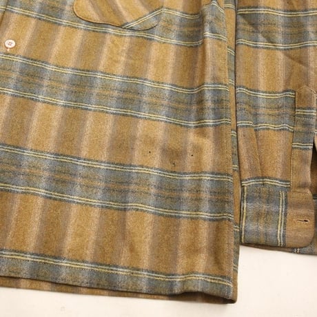 70s Wool Plaid Loop Shirt