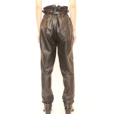 80's Black Leather Pants