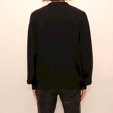 Open Collared Knit Cardigan