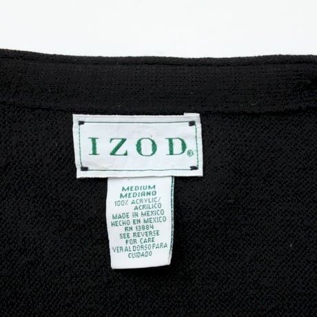 IZOD Acryl Knit Cardigan Black