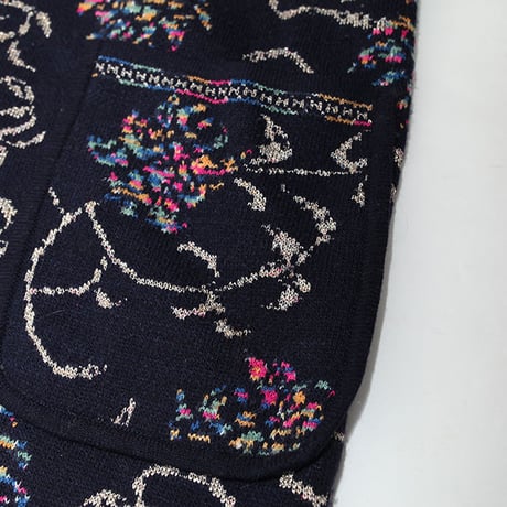 Flower Design Wool Coat