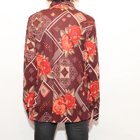 Vintage Flower Pattern Shirt