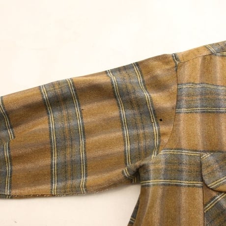 70s Wool Plaid Loop Shirt